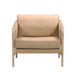 TOV Furniture Chakka Tan Genuine Leather Accent Chair
