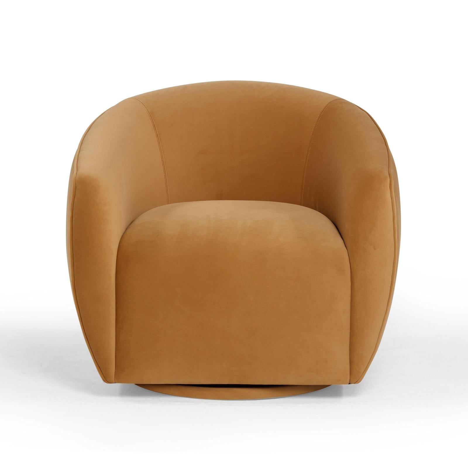 TOV Furniture Jordan Velvet Swivel Chair