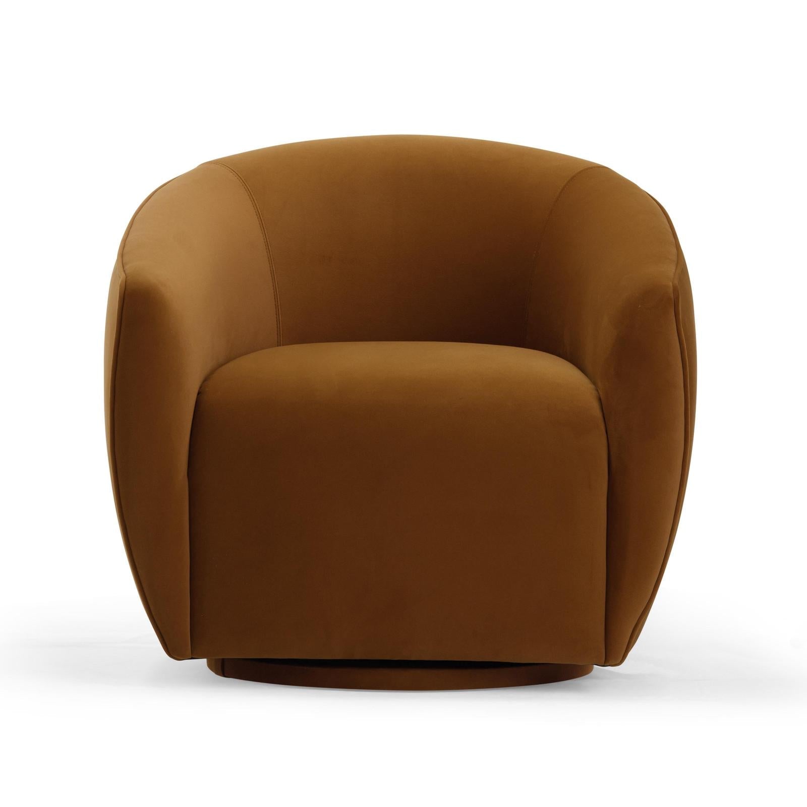 TOV Furniture Jordan Velvet Swivel Chair