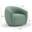 TOV Furniture Jordan Velvet Swivel Chair