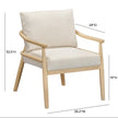 TOV Furniture Dixie Cream Performance Corduroy Accent Chair