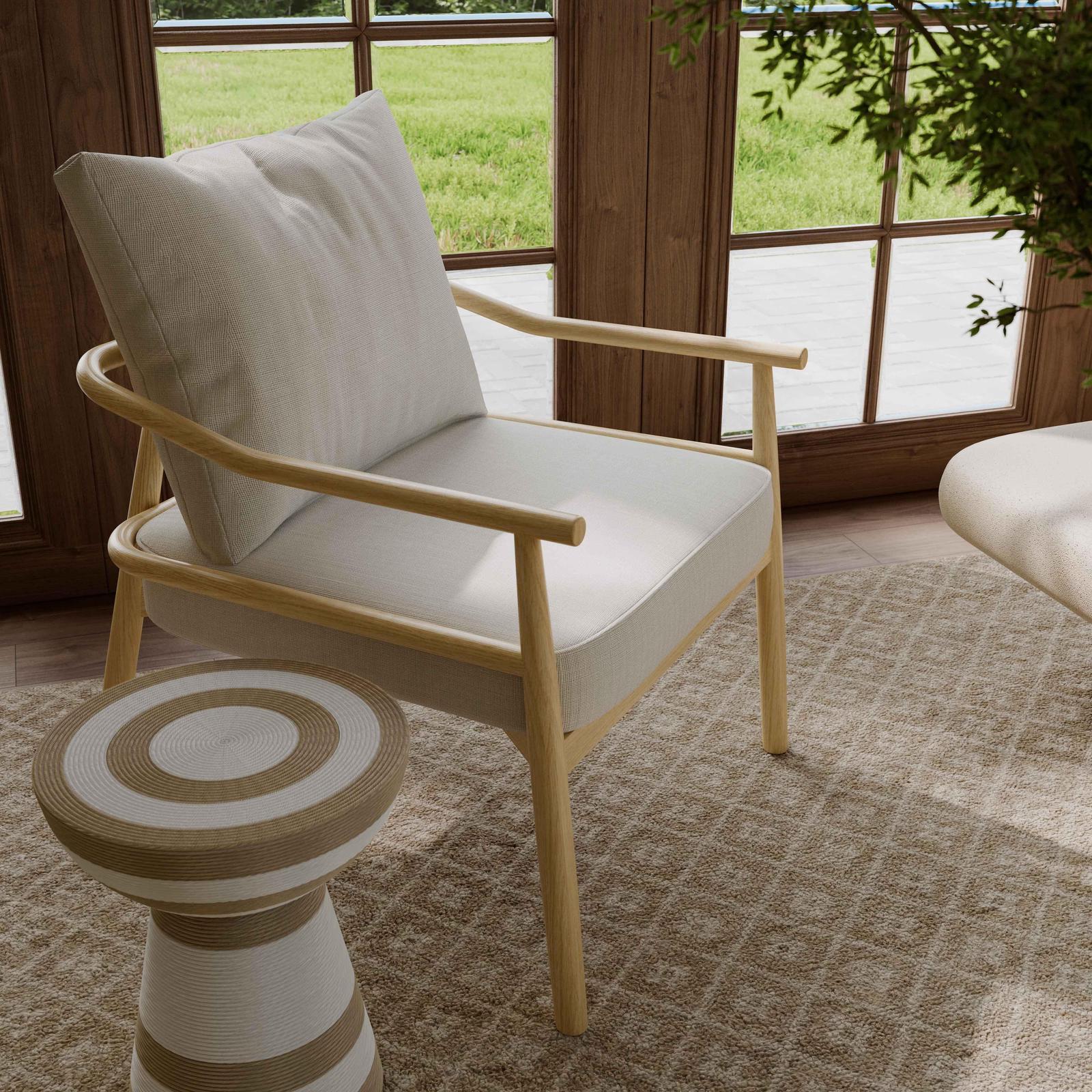 TOV Furniture Dixie Chenille Velvet Accent Chair