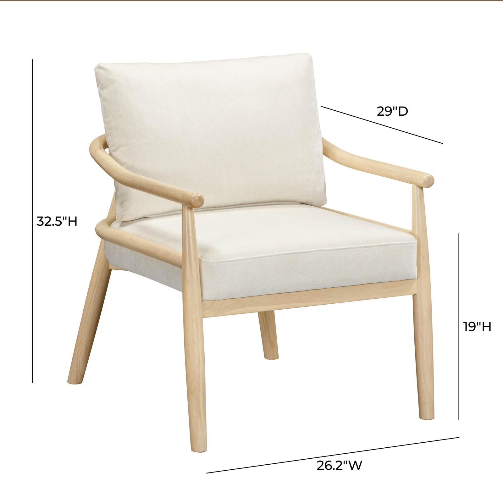 TOV Furniture Dixie Chenille Velvet Accent Chair
