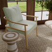 TOV Furniture Dixie Chenille Velvet Accent Chair