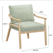 TOV Furniture Dixie Chenille Velvet Accent Chair