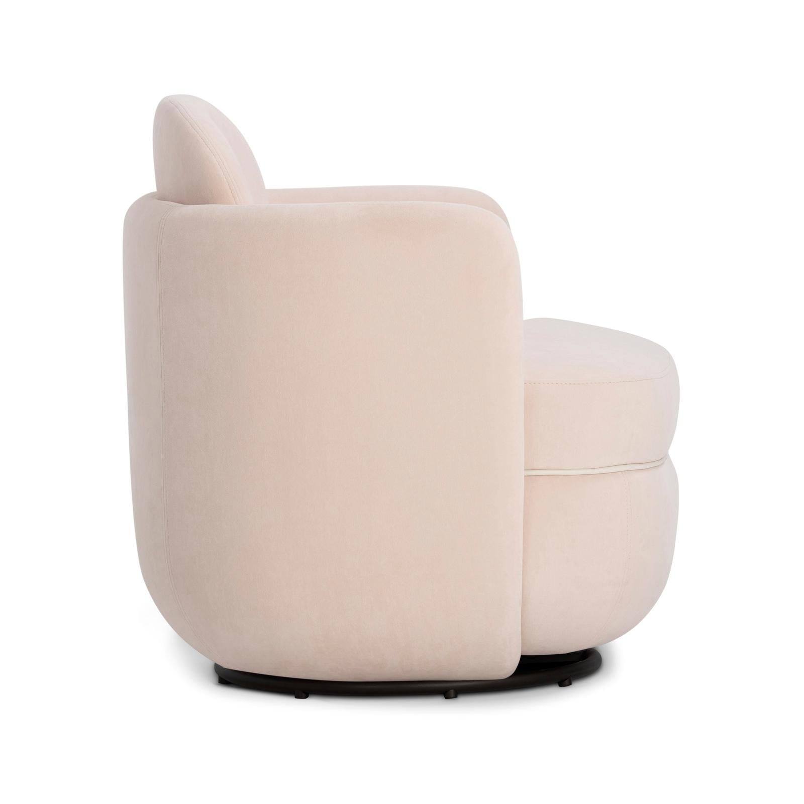 TOV Furniture Wolfie Velvet Swivel Chair