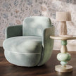 TOV Furniture Wolfie Velvet Swivel Chair