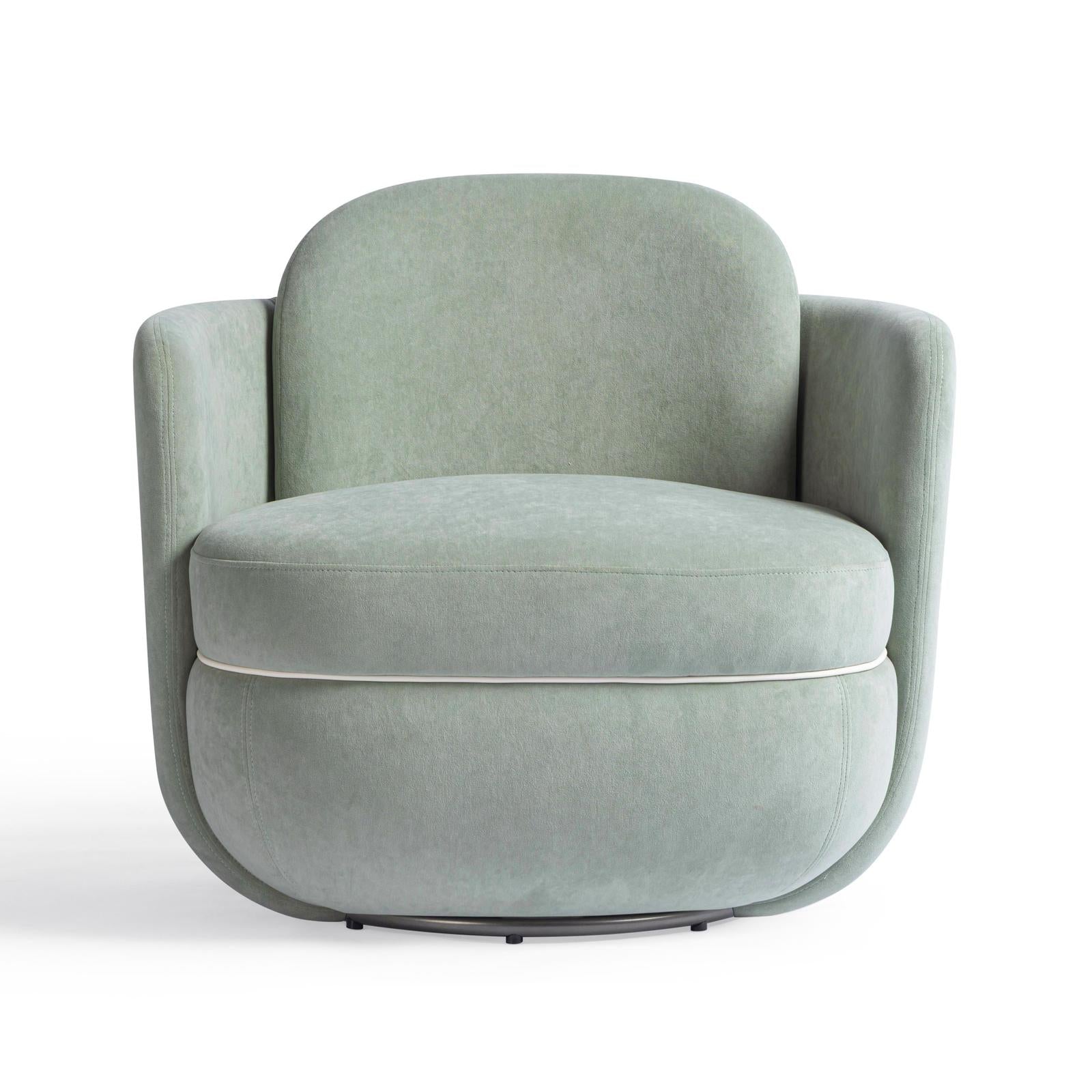 TOV Furniture Wolfie Velvet Swivel Chair
