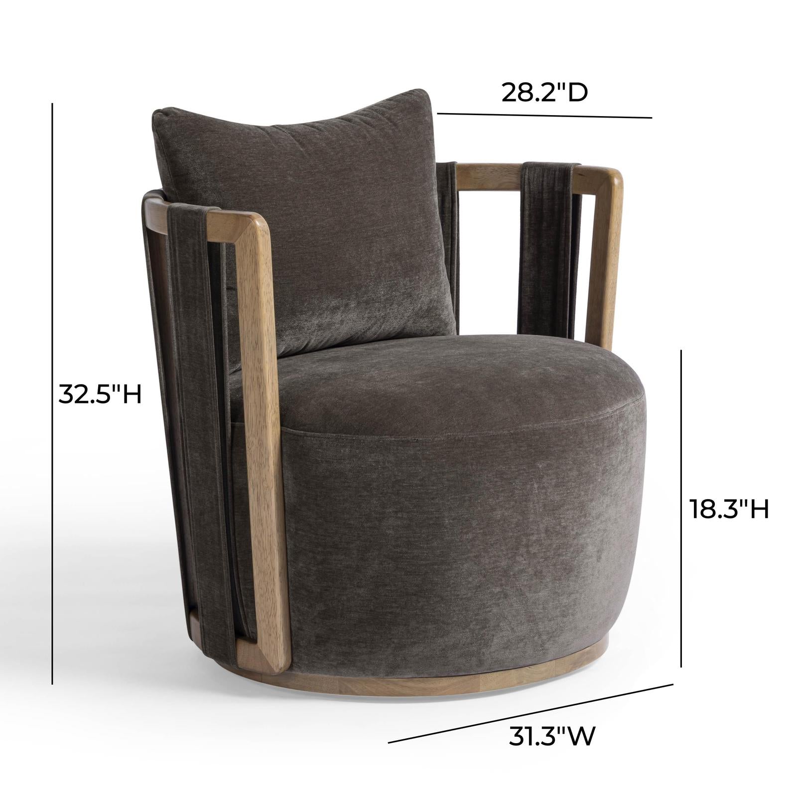 TOV Furniture Paolo Swivel Chair