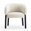 TOV Furniture Foxy Cream Performance Basketweave Chenille Accent Chair