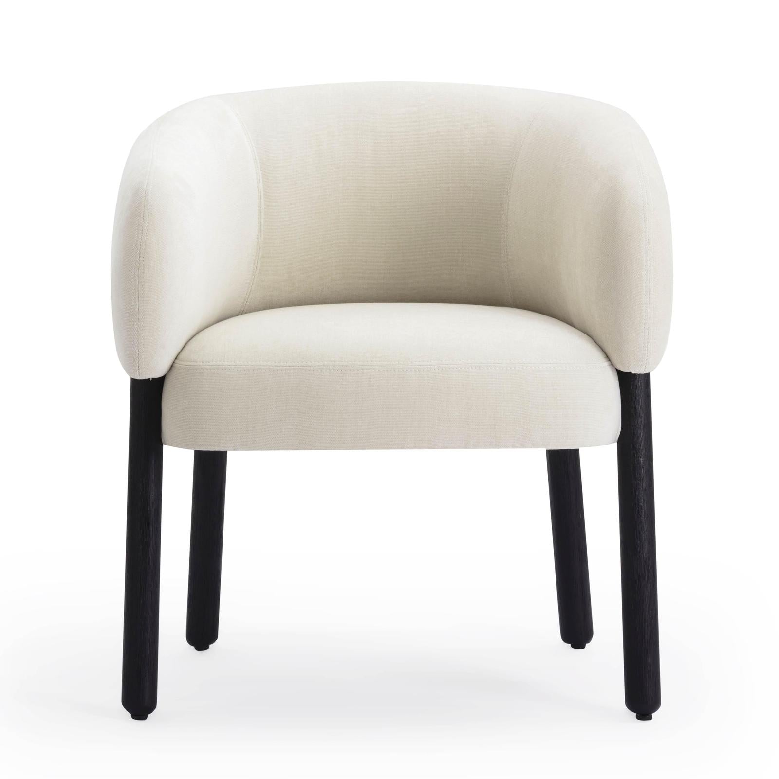 TOV Furniture Foxy Cream Performance Basketweave Chenille Accent Chair