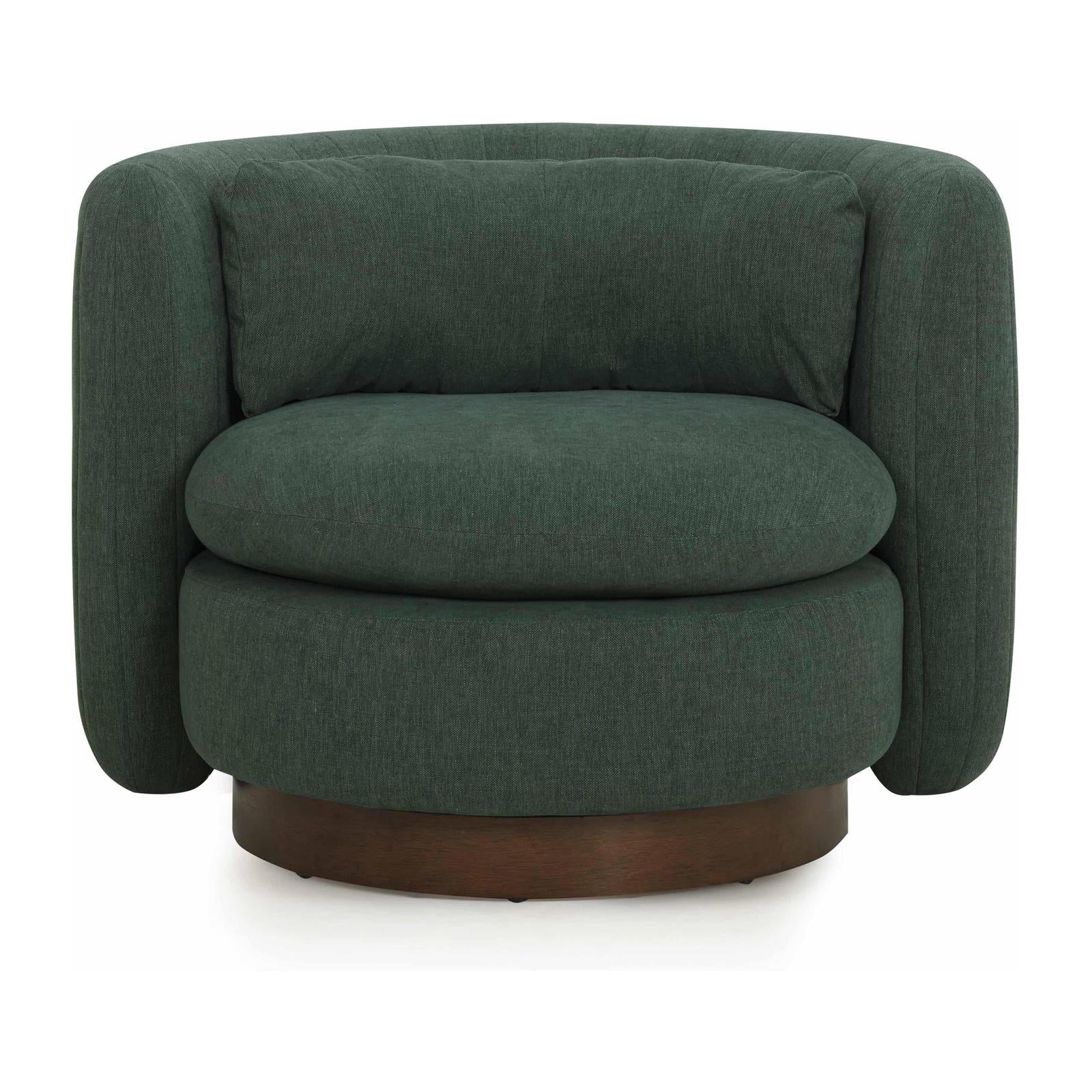 TOV Furniture Nura Contract-Grade Chenille Swivel Accent Chair