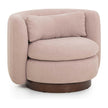TOV Furniture Nura Contract-Grade Chenille Swivel Accent Chair