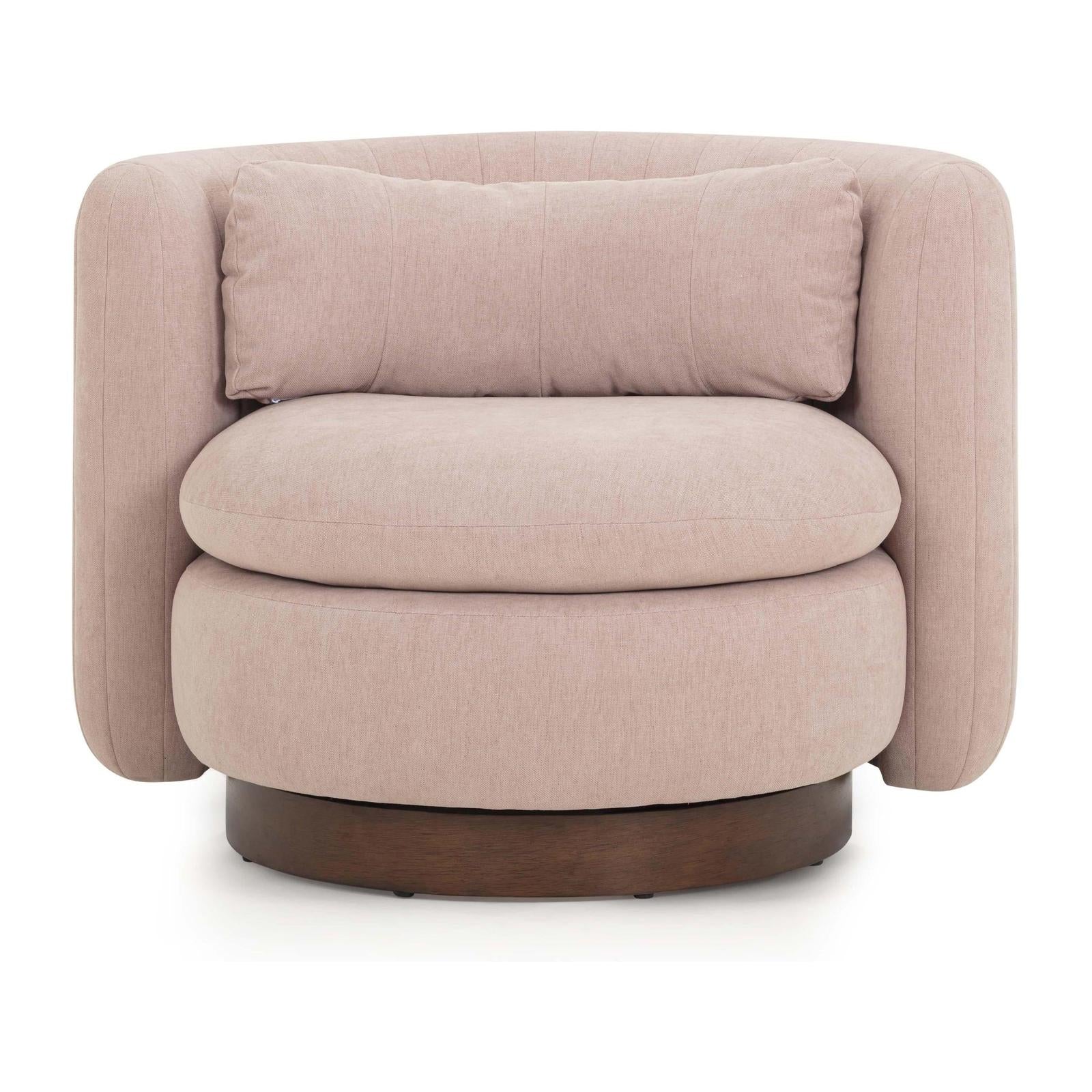 TOV Furniture Nura Contract-Grade Chenille Swivel Accent Chair