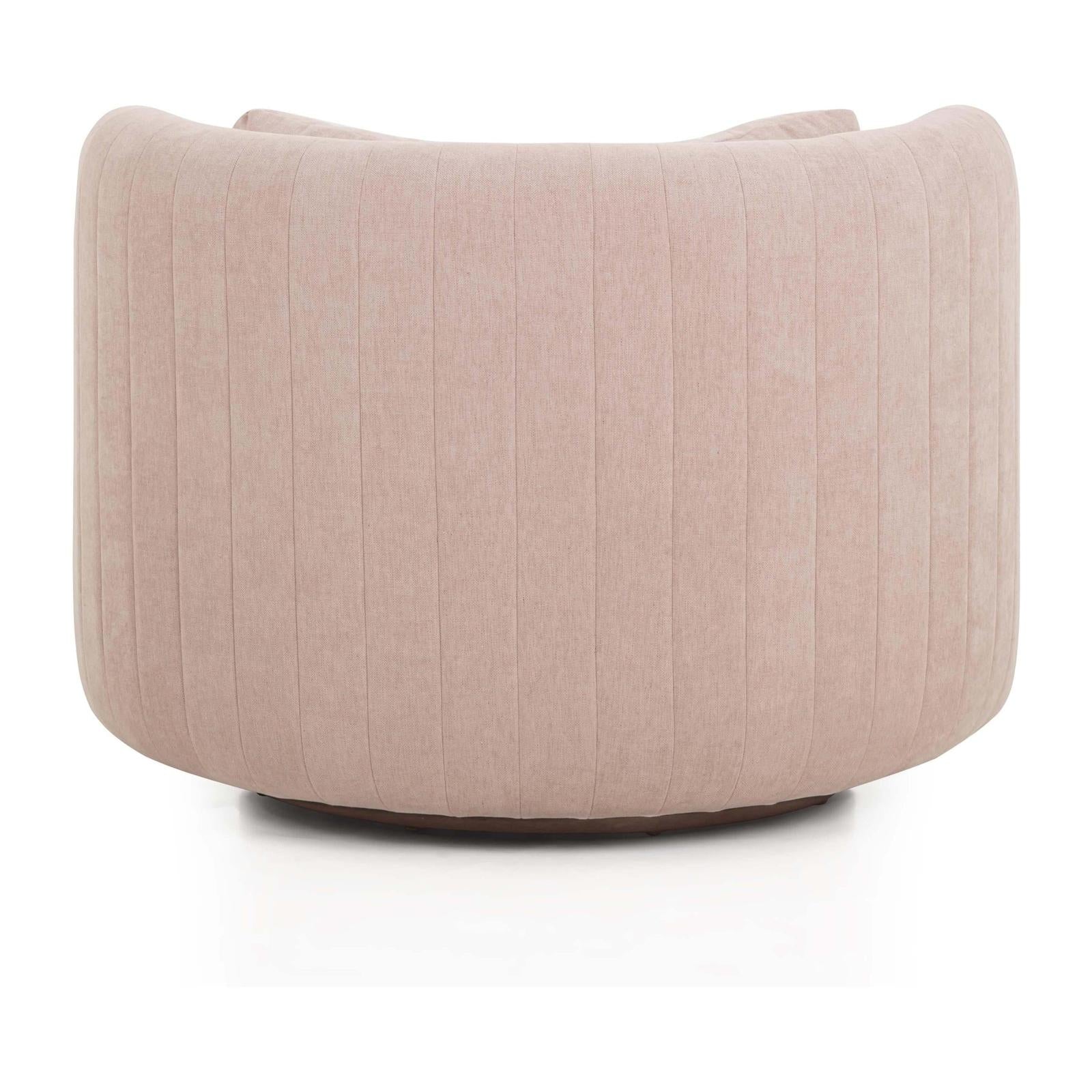 TOV Furniture Nura Contract-Grade Chenille Swivel Accent Chair