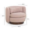 TOV Furniture Nura Contract-Grade Chenille Swivel Accent Chair