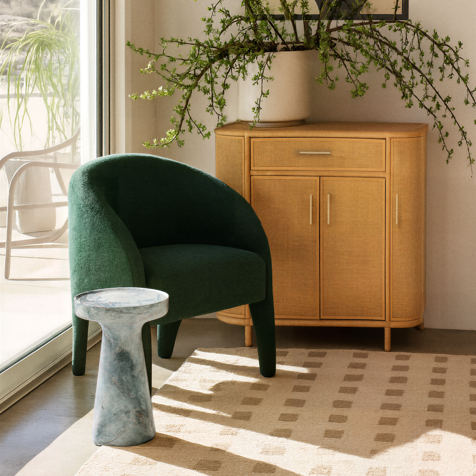 TOV Furniture Kris Contract-Grade Chenille Accent Chair