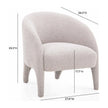 TOV Furniture Kris Warm Grey Performance Boucle Accent Chair