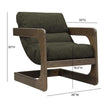 TOV Furniture Palma Contract-Grade Textured Weave Fabric Accent Chair