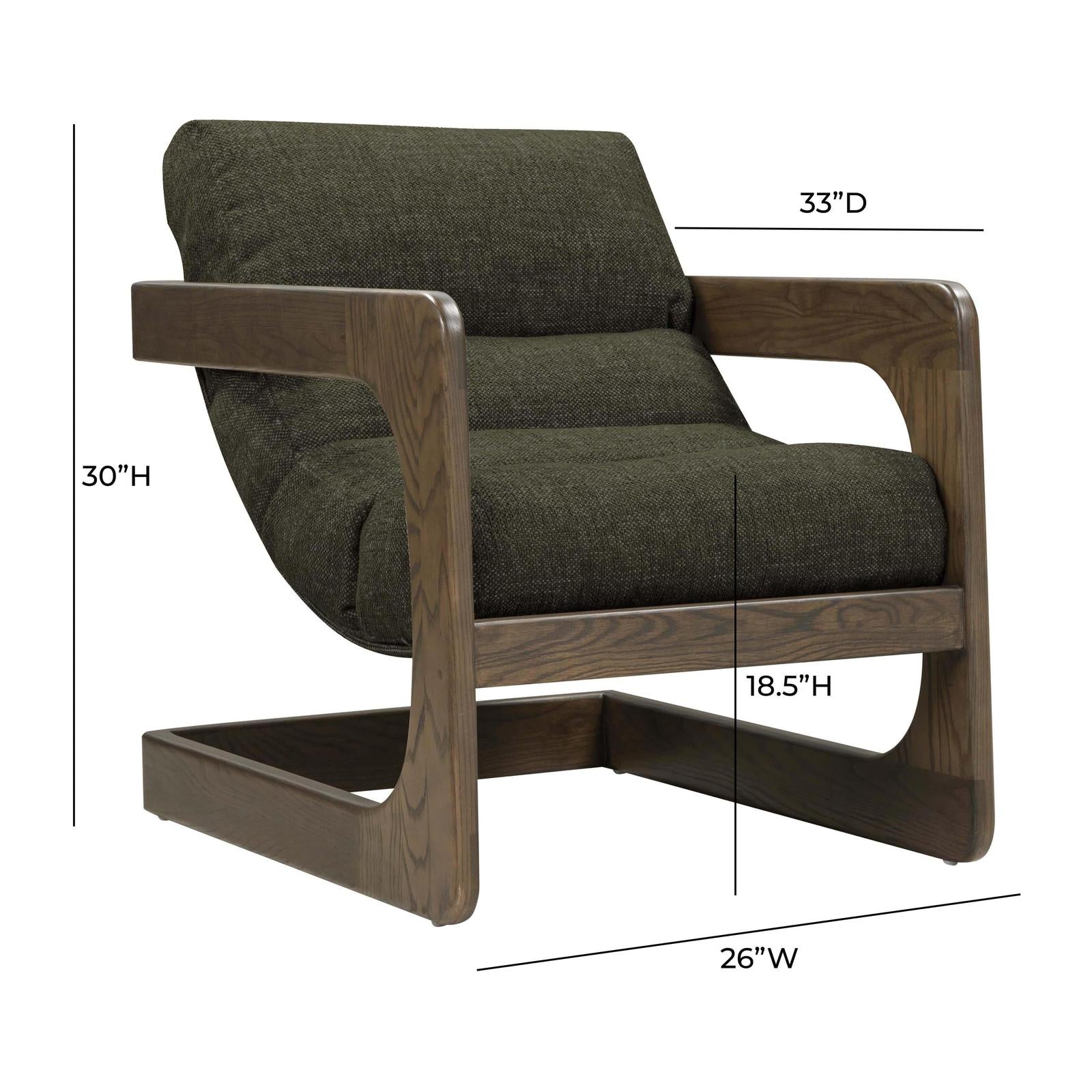 TOV Furniture Palma Contract-Grade Textured Weave Fabric Accent Chair