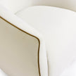 TOV Furniture Jordan Contrast Piping Performance Velvet Swivel Accent Chair