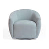 TOV Furniture Jordan Contrast Piping Performance Velvet Swivel Accent Chair