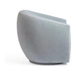 TOV Furniture Jordan Contrast Piping Performance Velvet Swivel Accent Chair