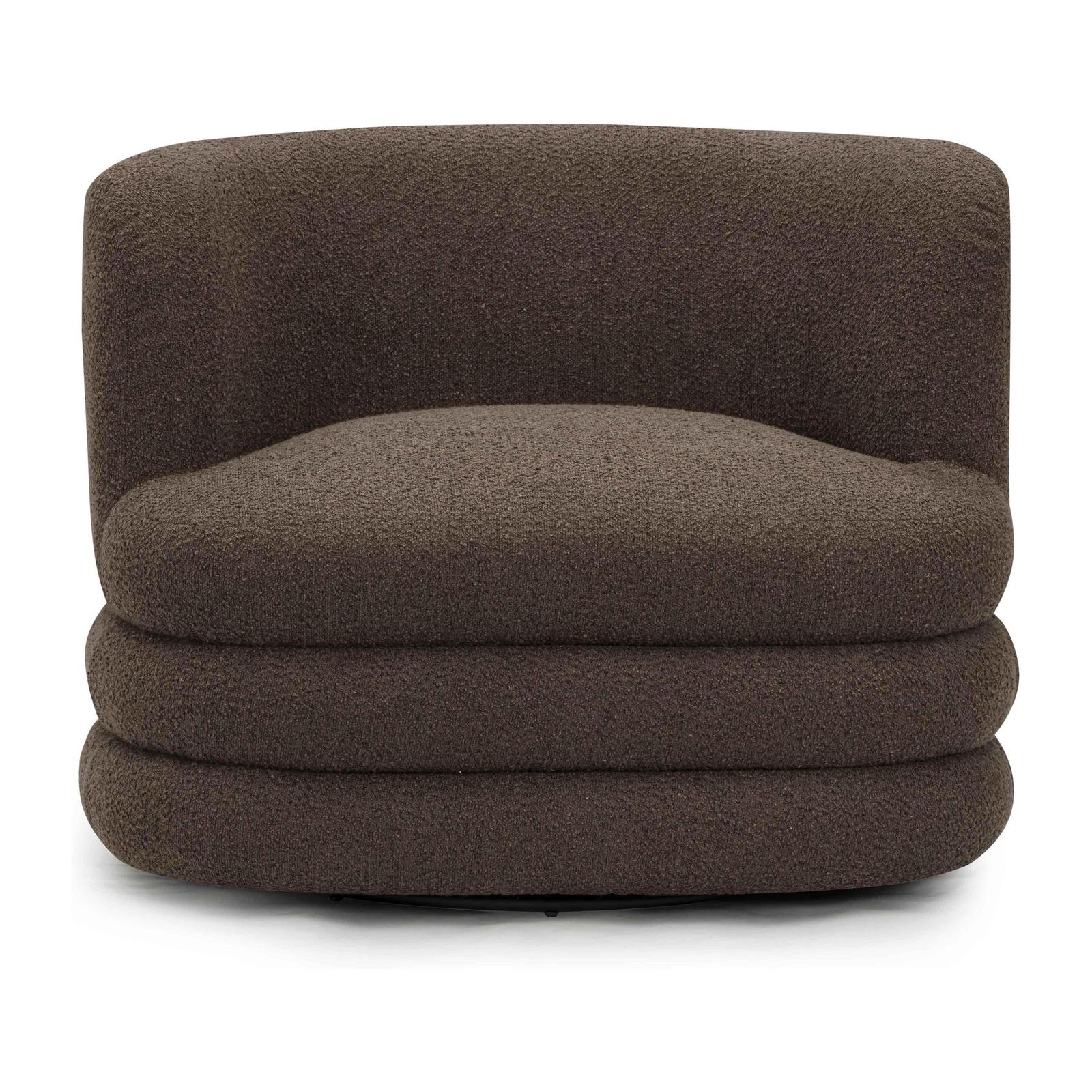 TOV Furniture Astor Heavy Performance Boucle Swivel Hotel Lounge Chair