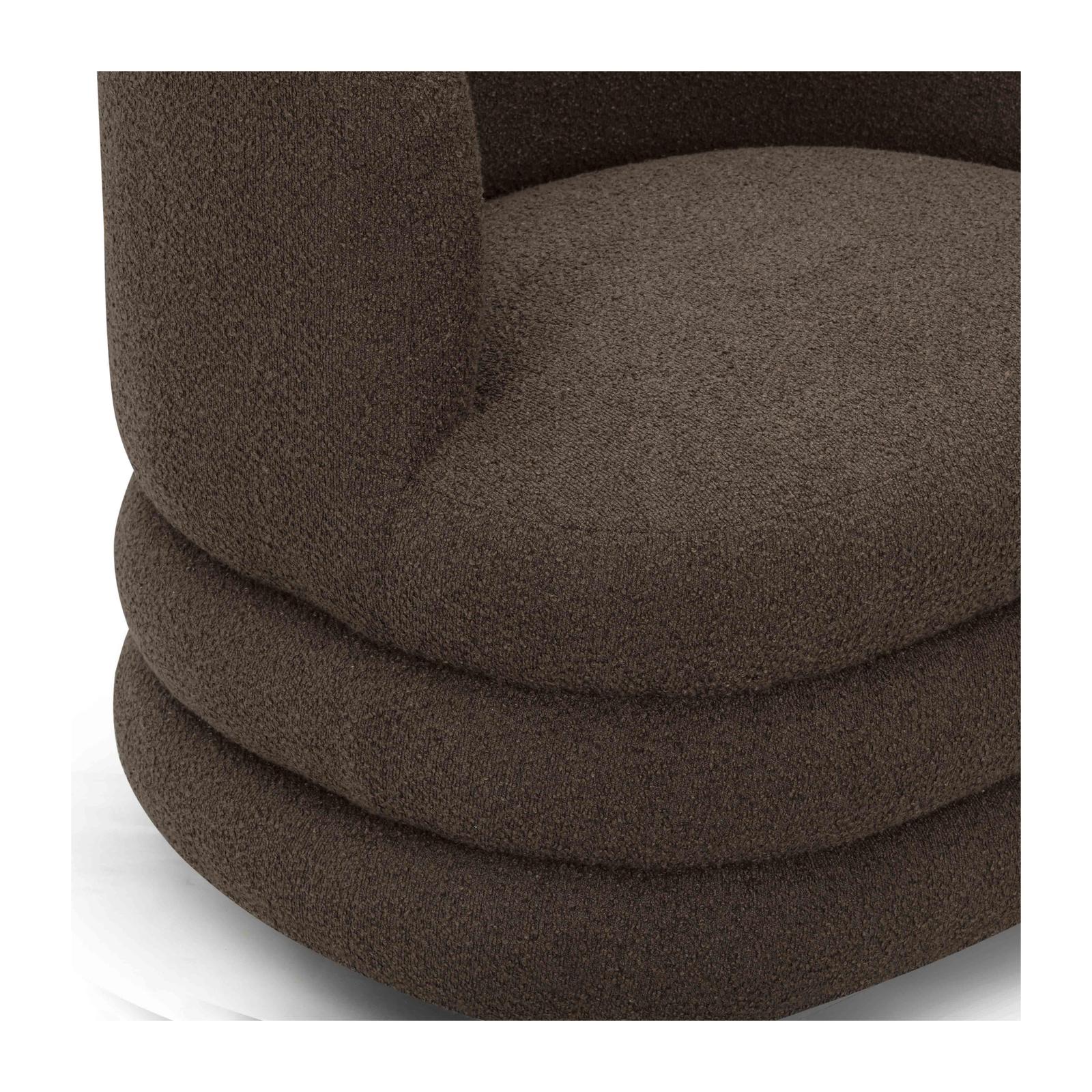TOV Furniture Astor Heavy Performance Boucle Swivel Hotel Lounge Chair