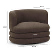 TOV Furniture Astor Heavy Performance Boucle Swivel Hotel Lounge Chair