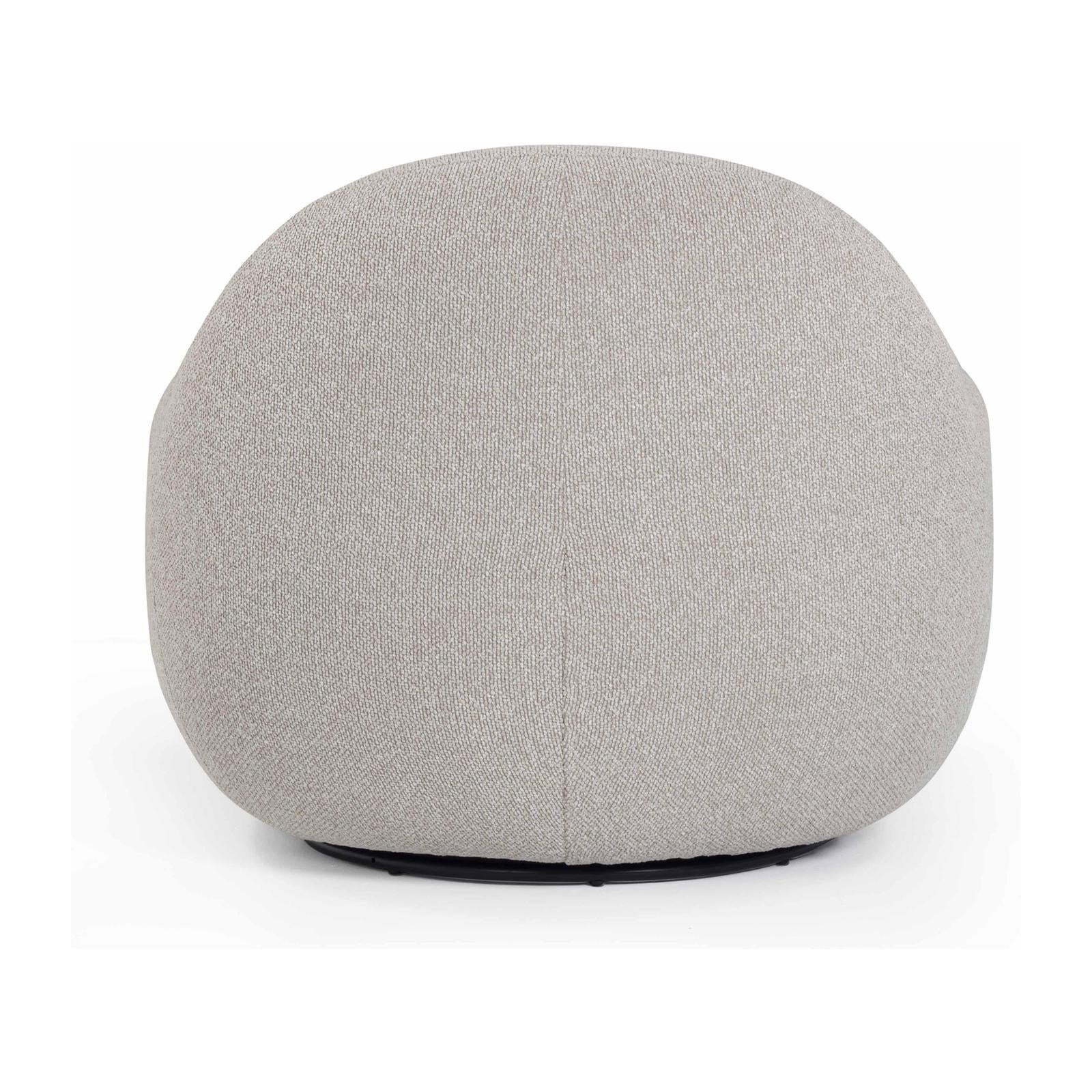TOV Furniture Tiago Warm Grey Performance Boucle Swivel Accent Chair