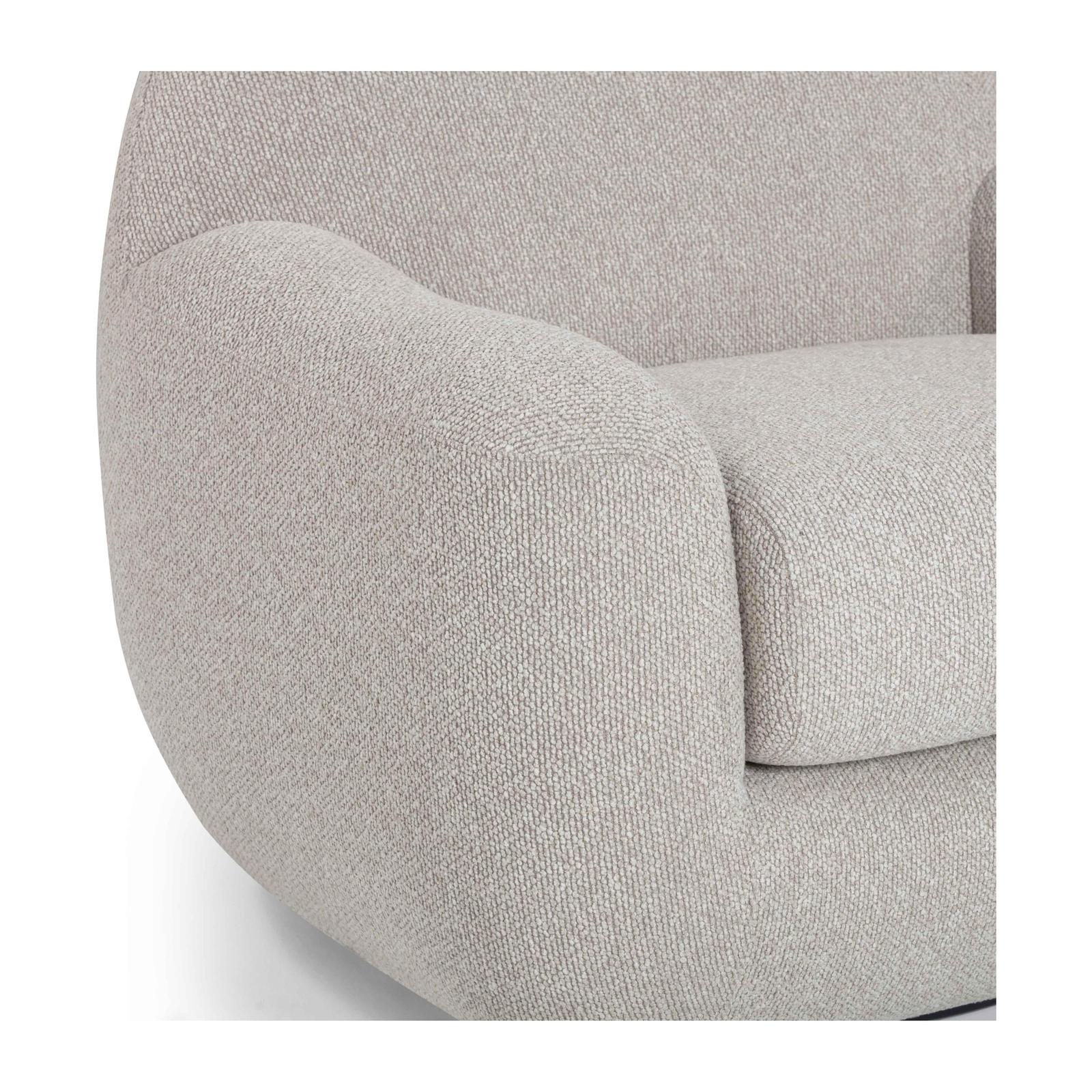 TOV Furniture Tiago Warm Grey Performance Boucle Swivel Accent Chair