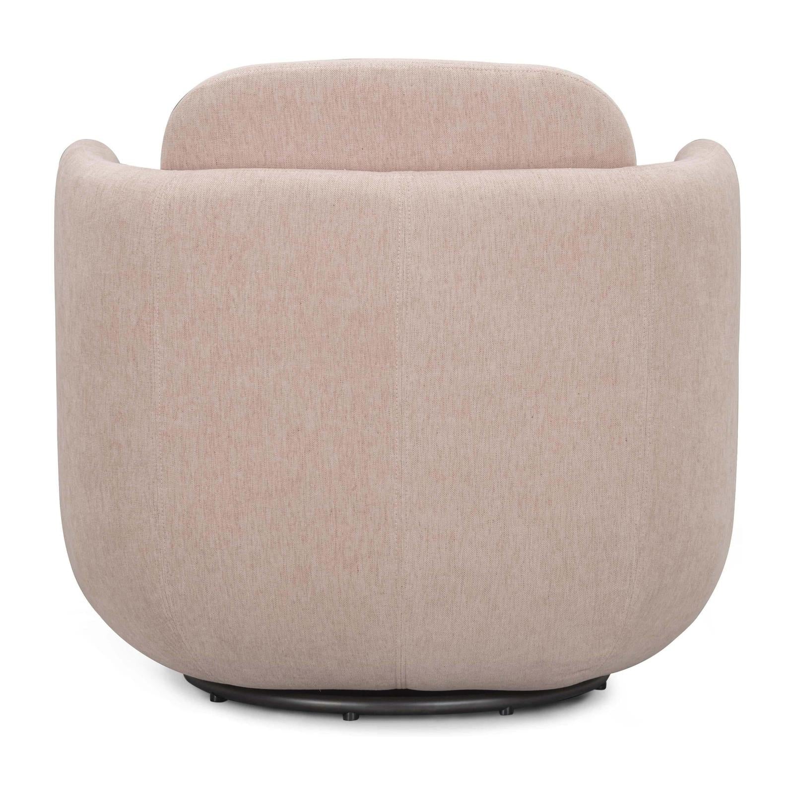 TOV Furniture Wolfie Performance Chenille Swivel Accent Chair