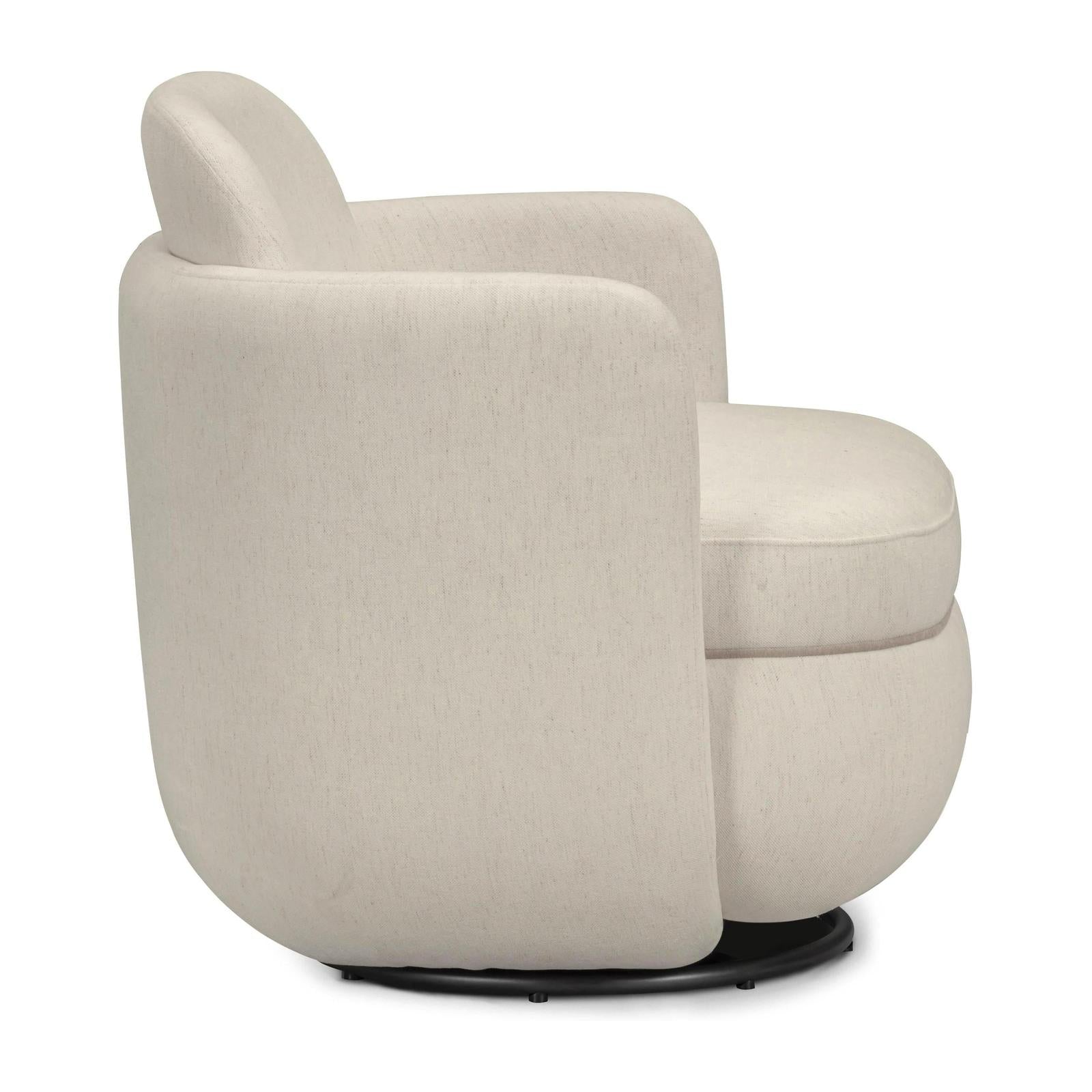 TOV Furniture Wolfie Performance Chenille Swivel Accent Chair