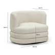 TOV Furniture Astor Performance Faux Mohair Swivel Hotel Lounge Chair