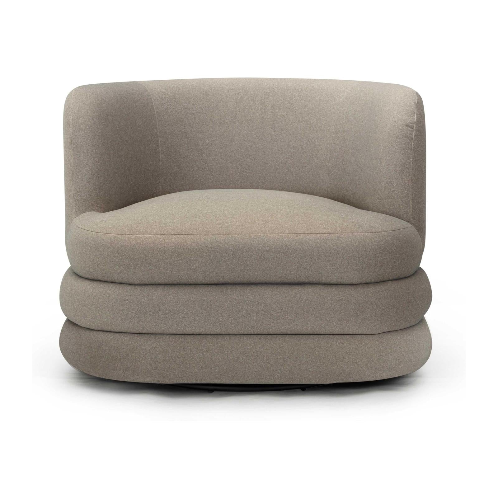 TOV Furniture Astor Performance Faux Mohair Swivel Hotel Lounge Chair