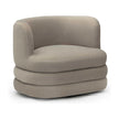 TOV Furniture Astor Performance Faux Mohair Swivel Hotel Lounge Chair