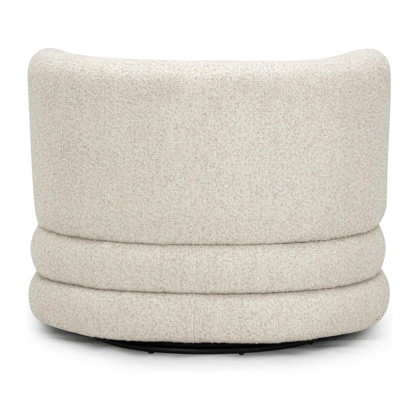 TOV Furniture Astor Heavy Performance Boucle Swivel Hotel Lounge Chair