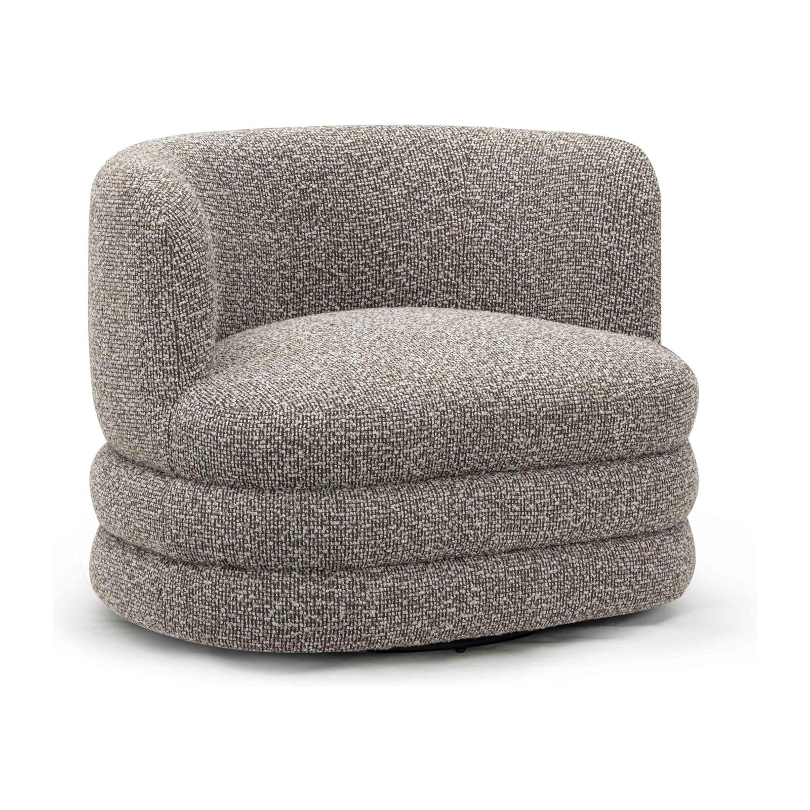 TOV Furniture Astor Heavy Performance Boucle Swivel Hotel Lounge Chair