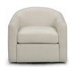 TOV Furniture Thao Contract-Grade Basketweave Fabric Swivel Accent Chair