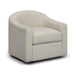 TOV Furniture Thao Contract-Grade Basketweave Fabric Swivel Accent Chair