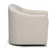 TOV Furniture Thao Contract-Grade Basketweave Fabric Swivel Accent Chair