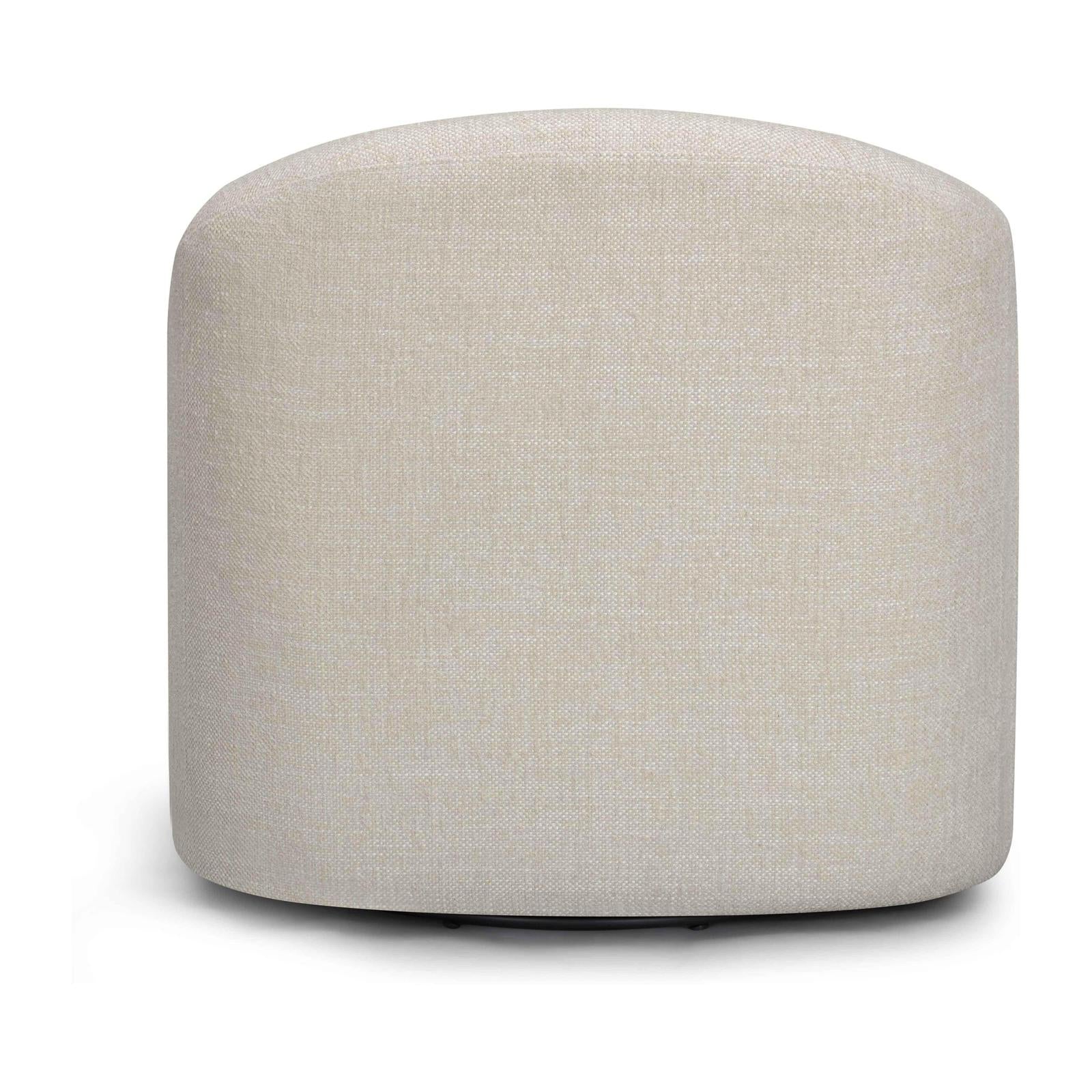 TOV Furniture Thao Contract-Grade Basketweave Fabric Swivel Accent Chair