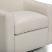 TOV Furniture Thao Contract-Grade Basketweave Fabric Swivel Accent Chair