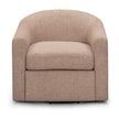 TOV Furniture Thao Contract-Grade Basketweave Fabric Swivel Accent Chair