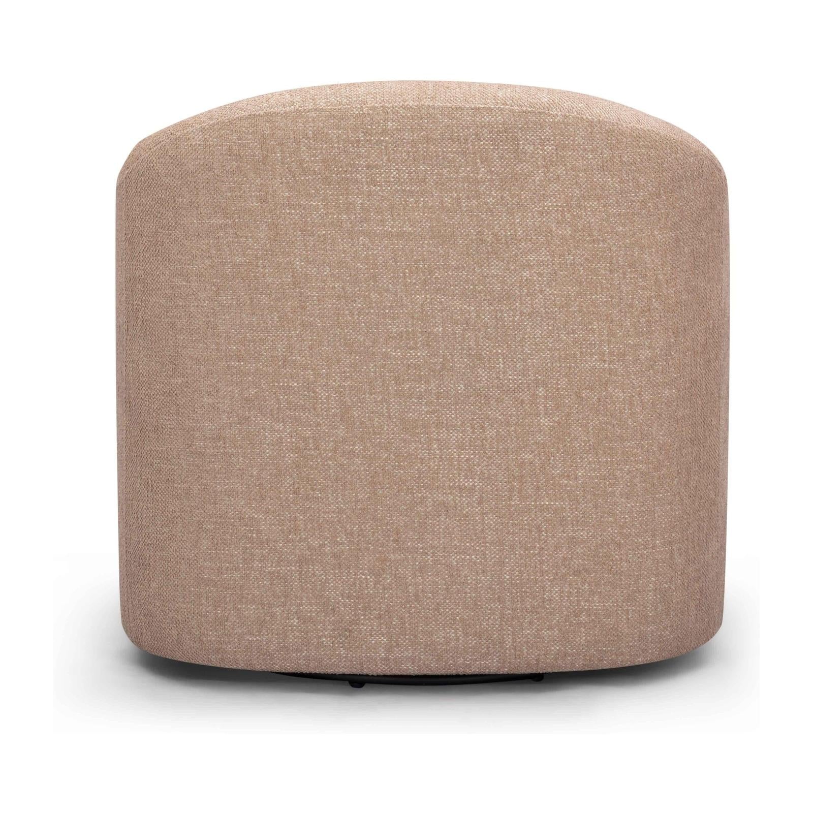 TOV Furniture Thao Contract-Grade Basketweave Fabric Swivel Accent Chair