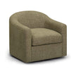 TOV Furniture Thao Contract-Grade Basketweave Fabric Swivel Accent Chair