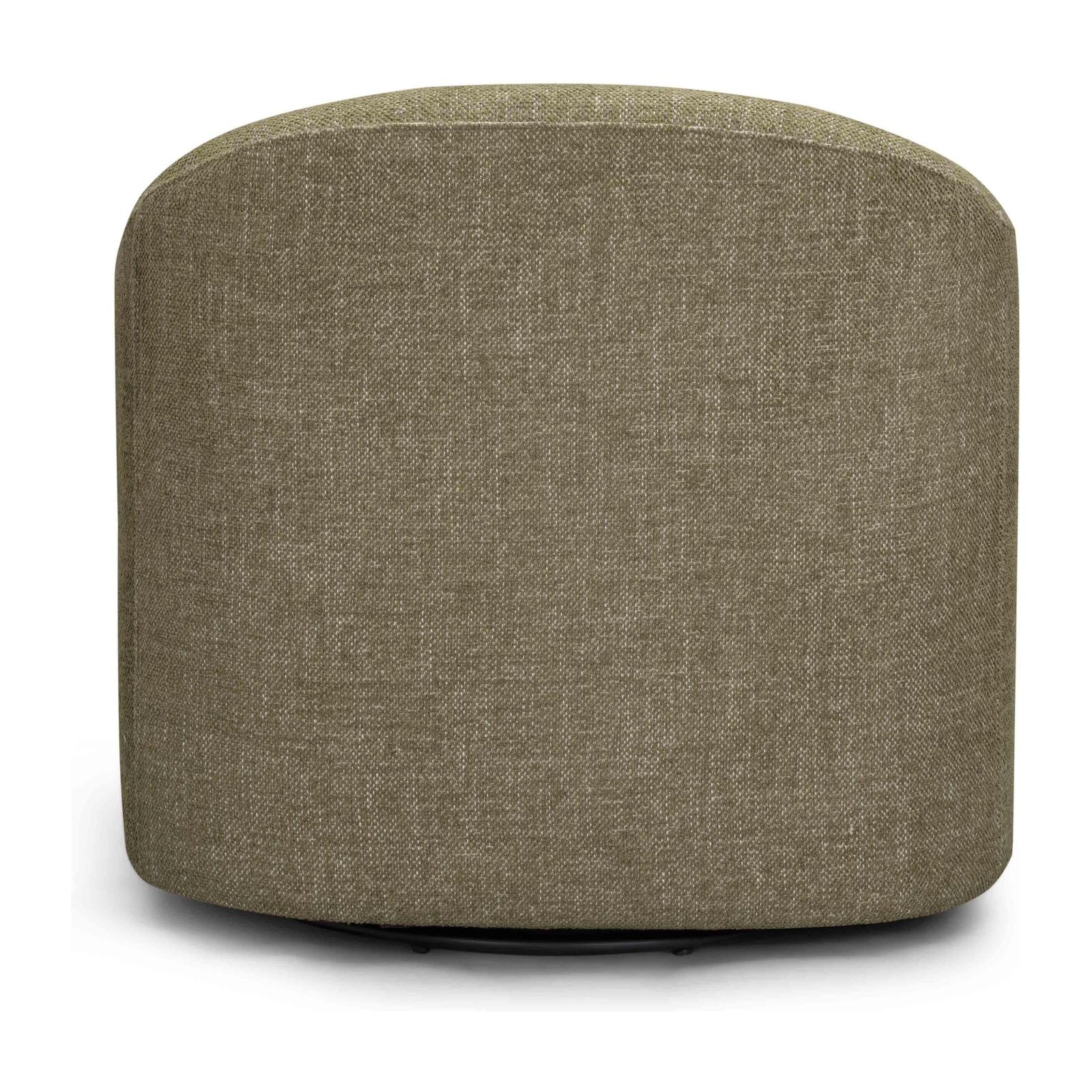 TOV Furniture Thao Contract-Grade Basketweave Fabric Swivel Accent Chair