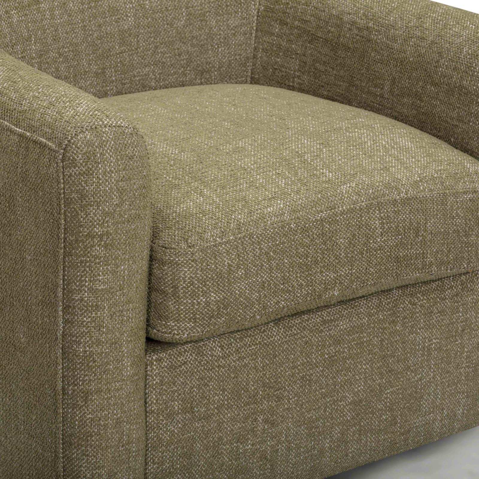 TOV Furniture Thao Contract-Grade Basketweave Fabric Swivel Accent Chair