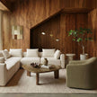TOV Furniture Thao Contract-Grade Basketweave Fabric Swivel Accent Chair